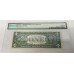 UNITED STATES OF AMERICA 2013 . 2x ONE 1 DOLLAR BANKNOTES . SEALED . GEM UNCIRCULATED